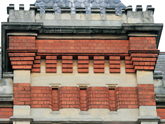 Stafford Street Drill Hall - Turret above entrance